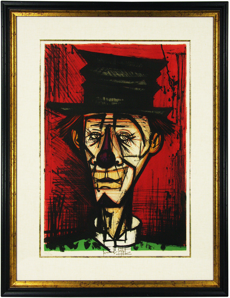 ビュフェ リトグラフ 「道化師ジョジョ」 ビュフェ リトグラフ