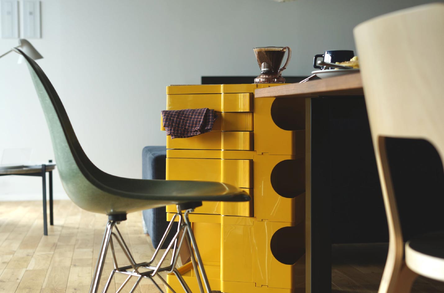 ボビーワゴン 3段3トレイ ハニー