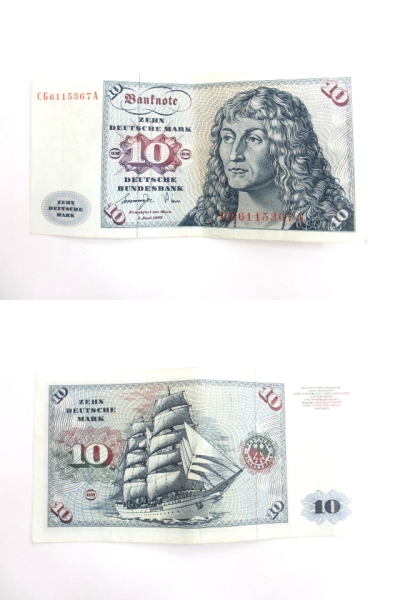 西ドイツ 旧紙幣 Mark マルク 合計100マルク分 10マルク 20マルク 50