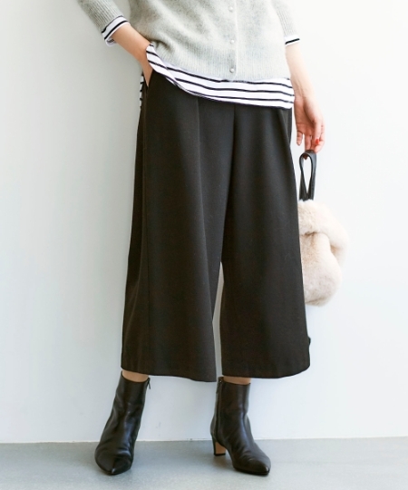 ツイードライクワイドクロップドパンツ/le.coeur blanc(ルクールブラン