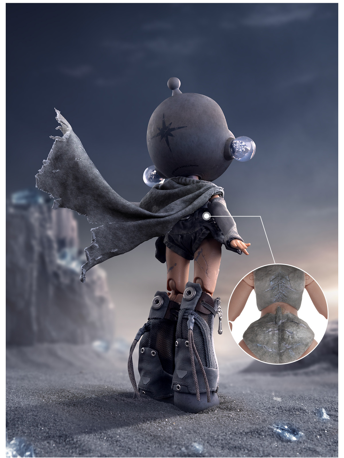 SKULLPANDA × HAMCUS 1/6 Action Figure - POP MART (United States)