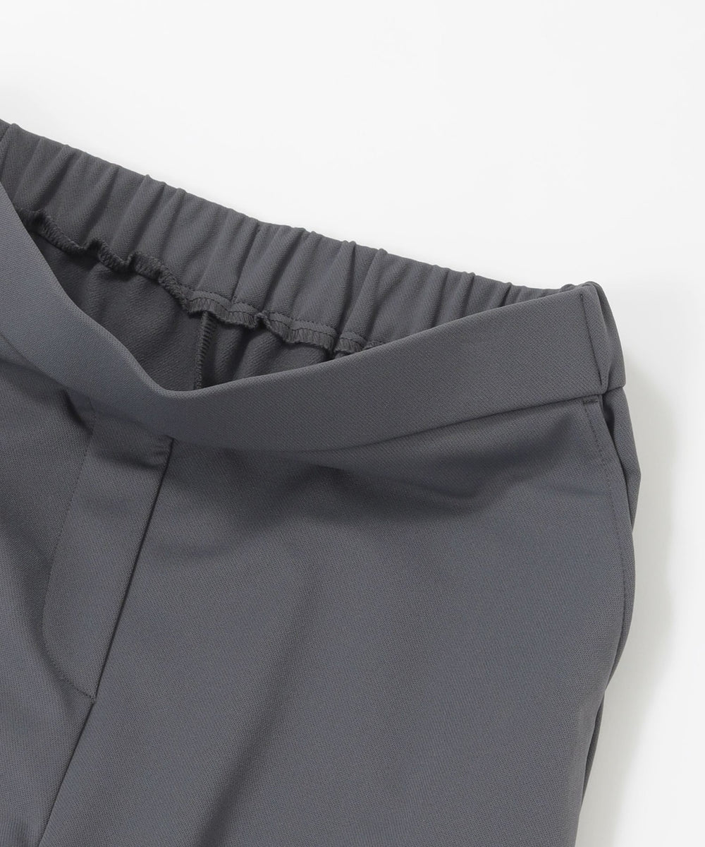 L】【ウォッシャブル】裏起毛ハイテンションワイドクロップドパンツ