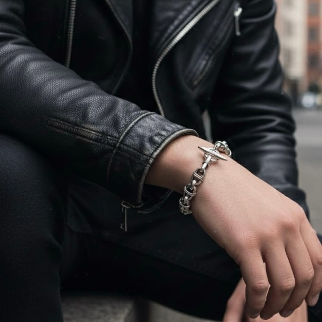 希少】タケオキクチ アンカーチェーン ブレスレット Ag925 トグル