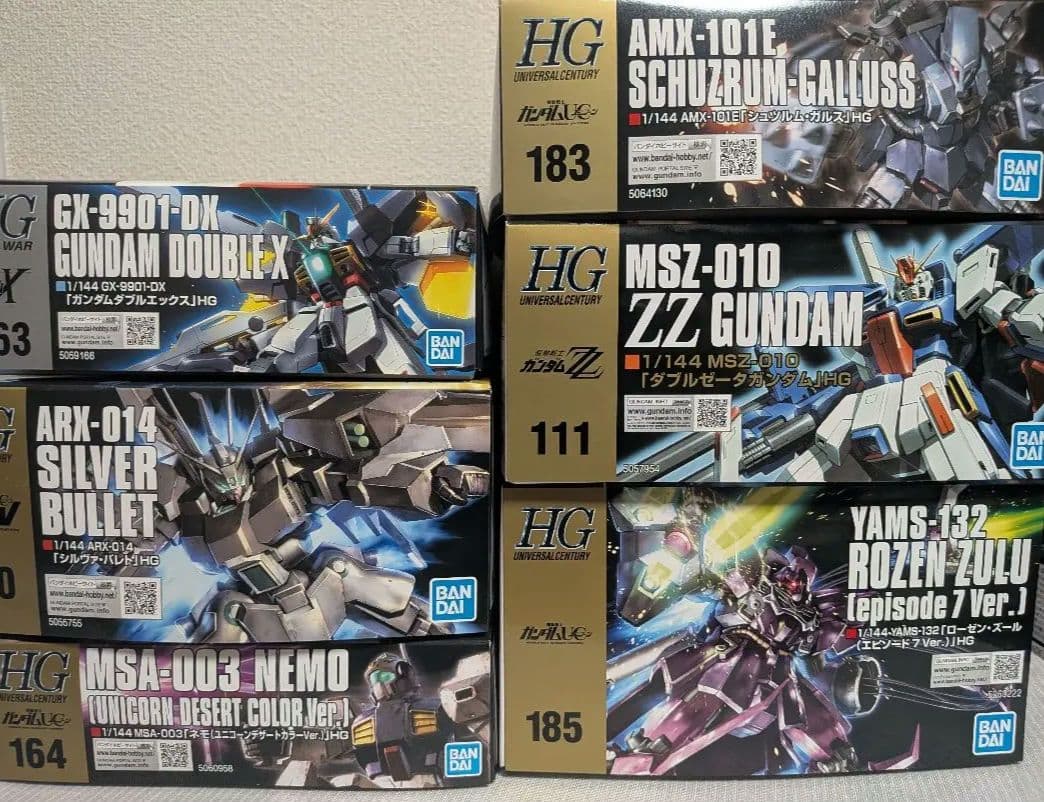​HG 1/144 ガンプラ 6点セット（シュツルム・ガルス、ローゼン・ズール他 HGUC 1/144 ローゼン・ズール｜バンダイ ホビーサイト