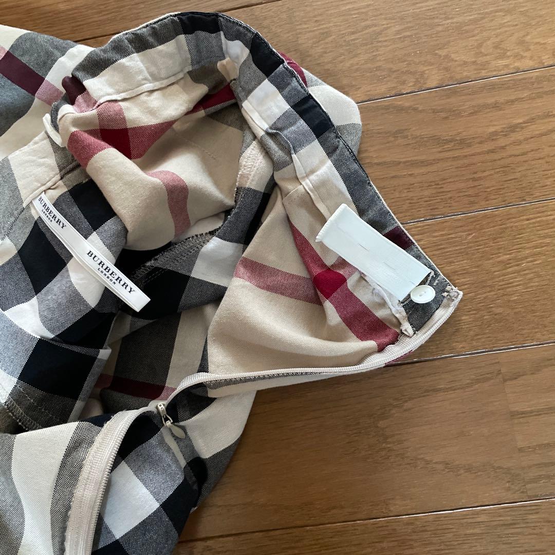 BURBERRY チェック柄 キュロットスカート　S.M