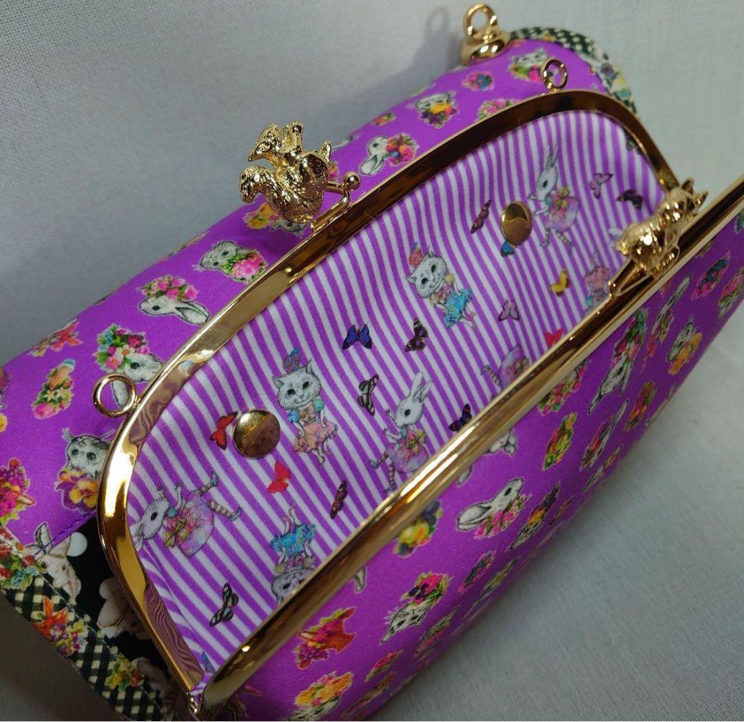 ★ ハンドメイド がま口 蛇腹バッグ ジョリーフルール マイリトルテイラー