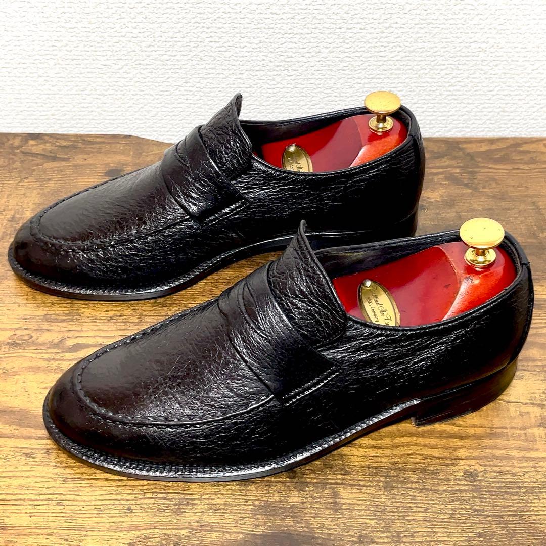 未使用 ペッカリー 1枚革 ドイツ製 サイズ9 ベージュ色 ライニング無