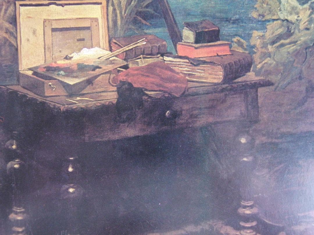 クロード・モネ、「in the Studio」、厳選、希少大判画集・額装画