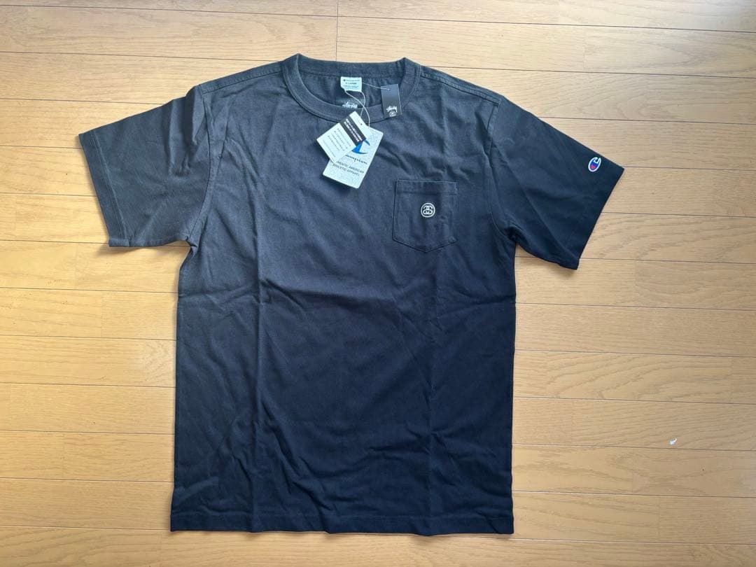 STUSSY × Champion ポケットT 黒 XL 新品 タグ付 STUSSY × Champion ポケットT 黒 XL 新品 タグ付 中古・古着通販
